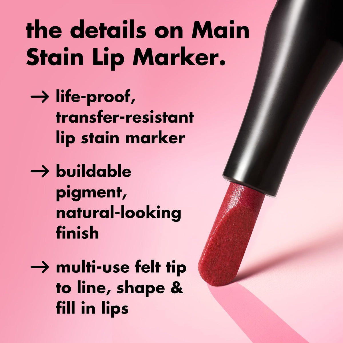 e.l.f. Lip Stain Marker - Long-Lasting Buildable Lip Color Mauvelous