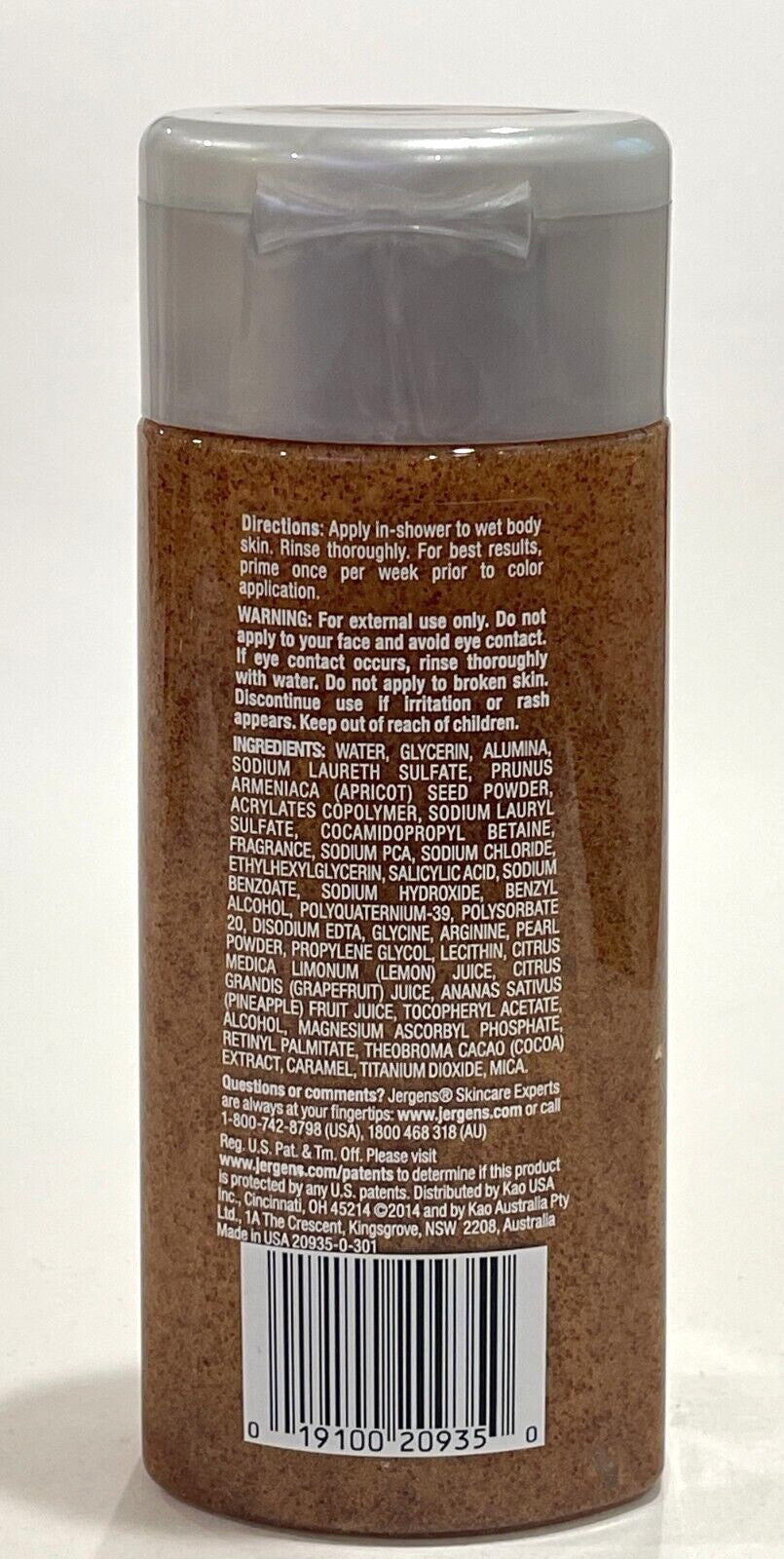 Jergens Natural Glow Color Primer In Shower Scrub 5.5 fl oz / 162 ml