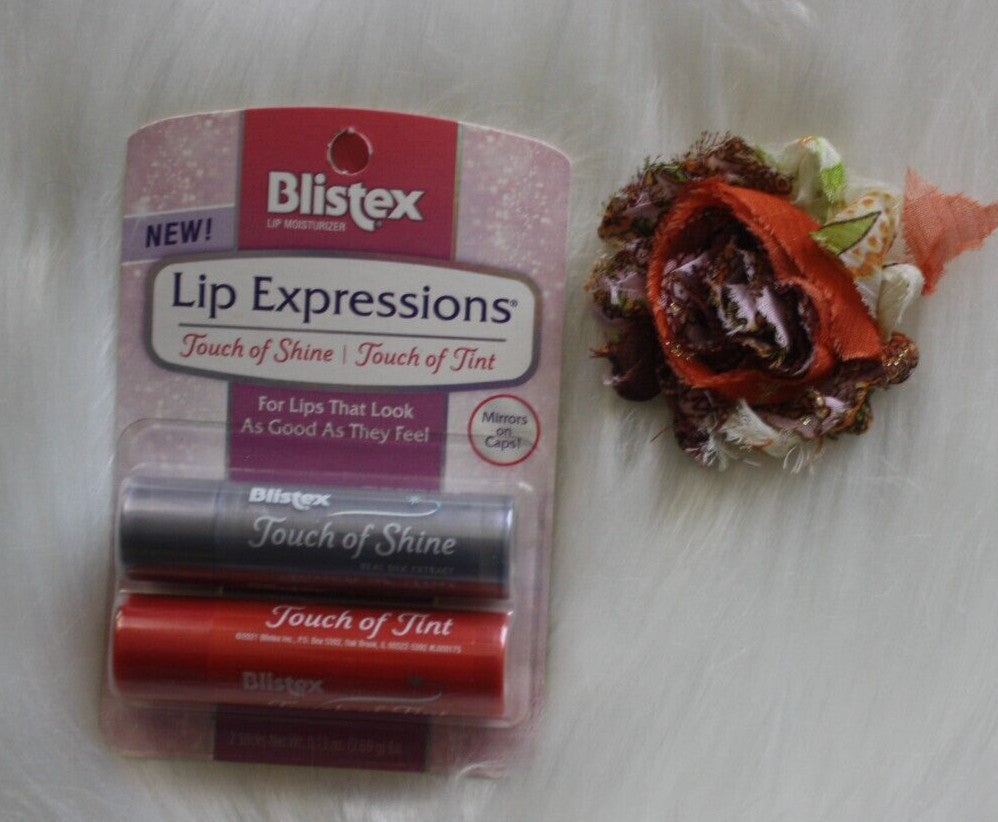 Lip Gloss Set with Mirror - Touch of Shine & Tint, 2 Pack 0.13 Oz