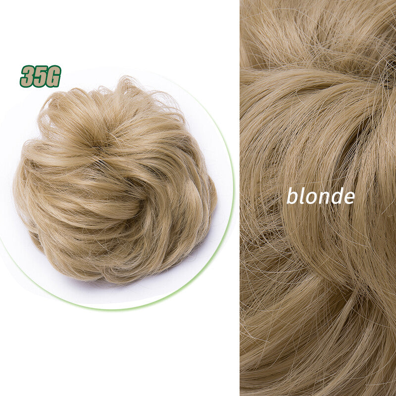 Curly Messy Bun Hair Piece Scrunchie Thick Updo Hair Extensions - Real Human Hair