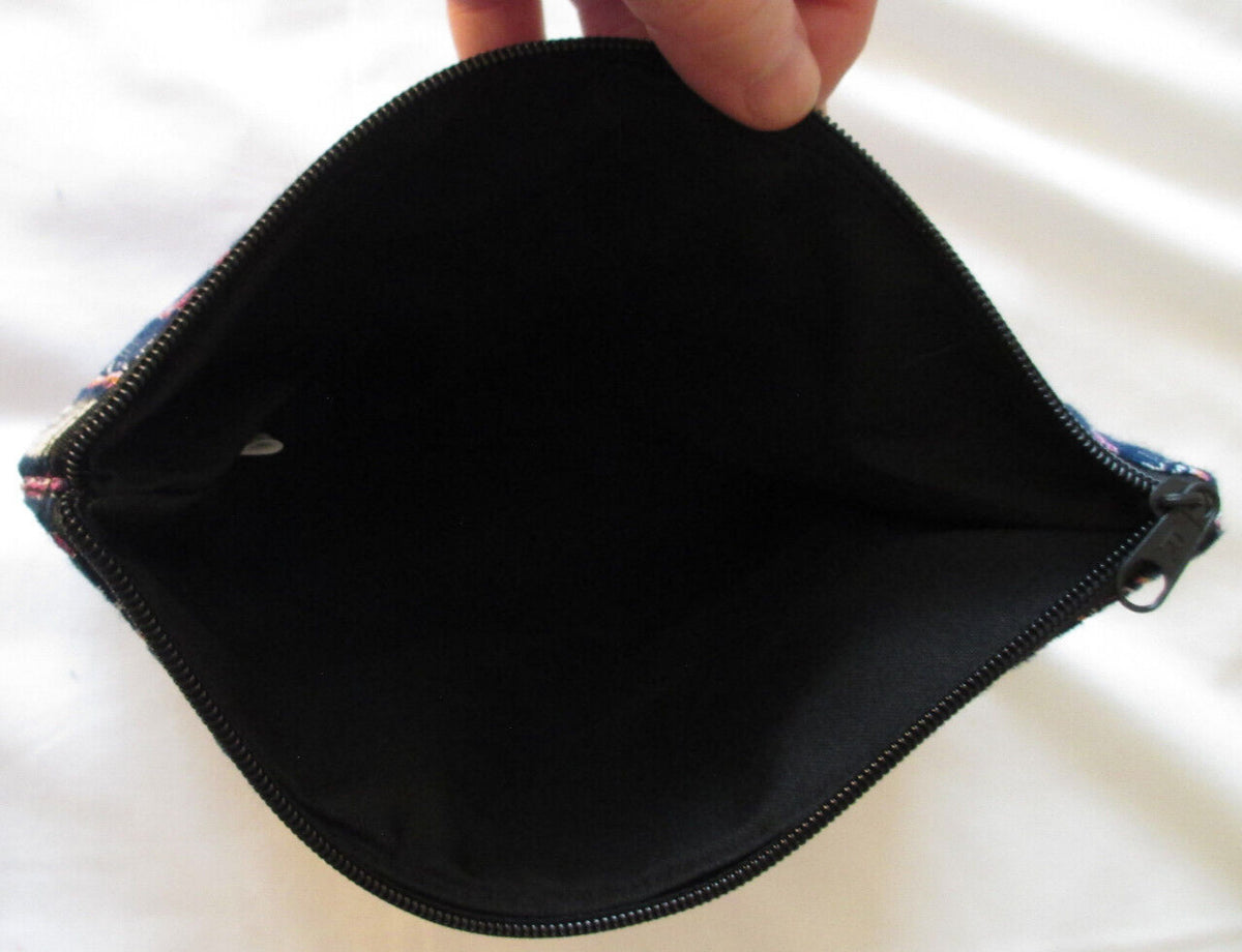 Guatemalan Handmade Huipil Wallet - Geometric Cotton Clutch with Removable Strap