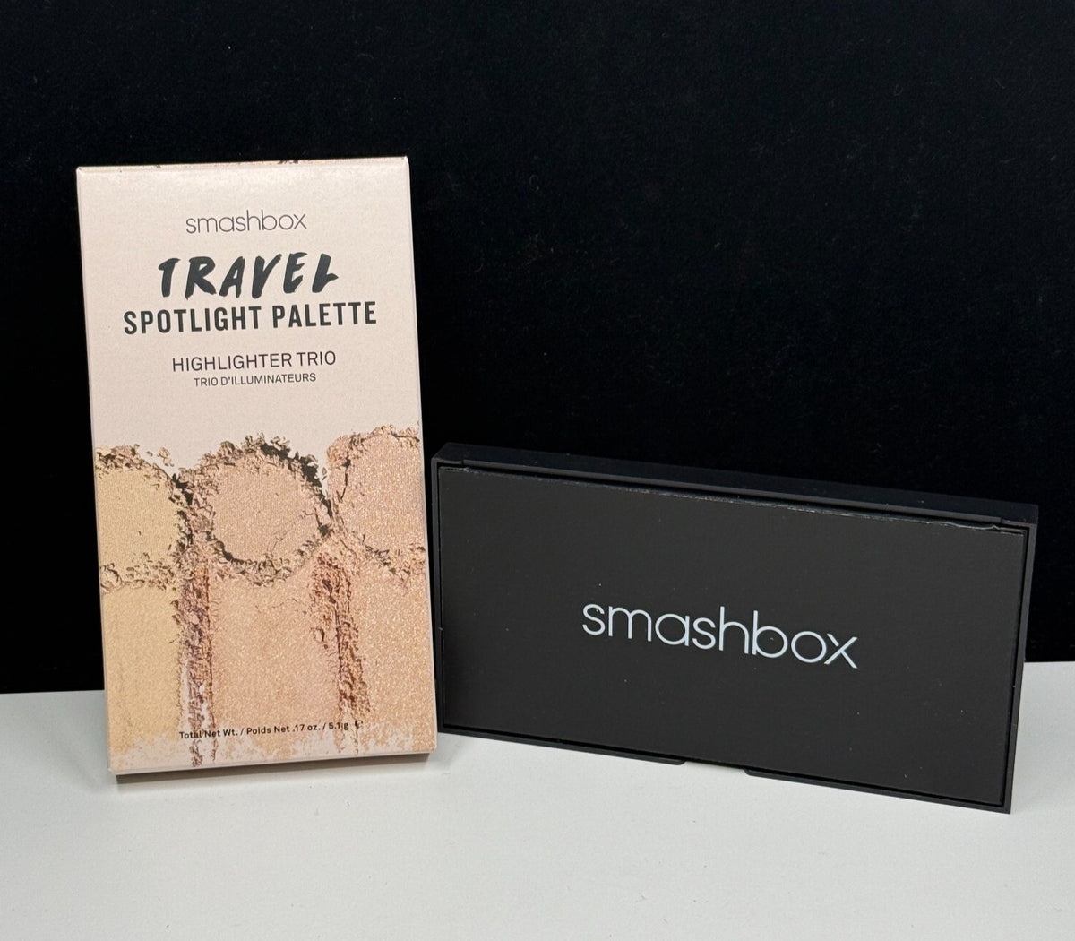 Travel Makeup Palette - Highlighter Trio 0.17 oz, Cruelty-Free & New