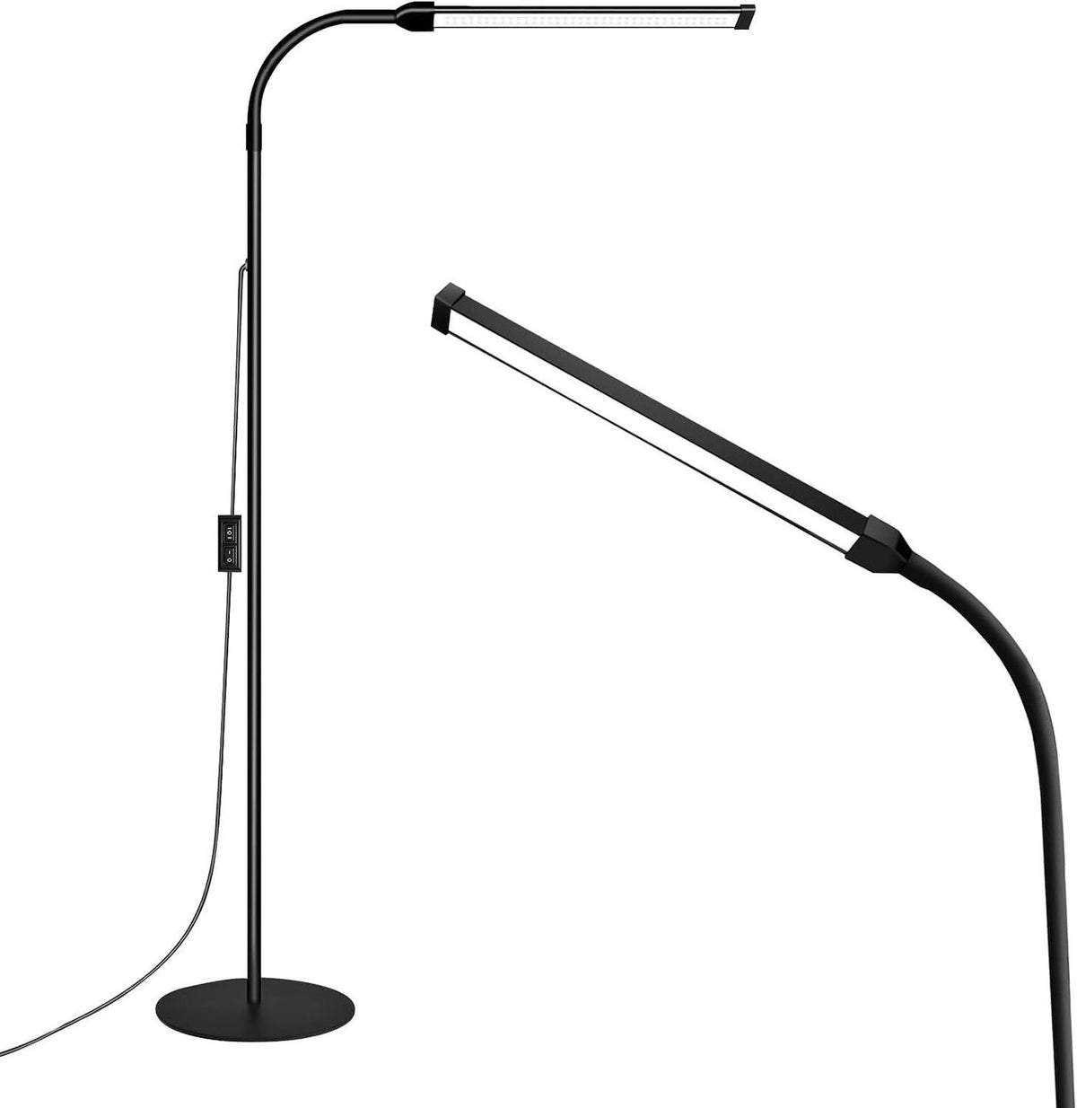 Dimmable LED Floor Lamp with Adjustable Color Temperature 3000K-6000K - Modern Bedroom & Living Room Light