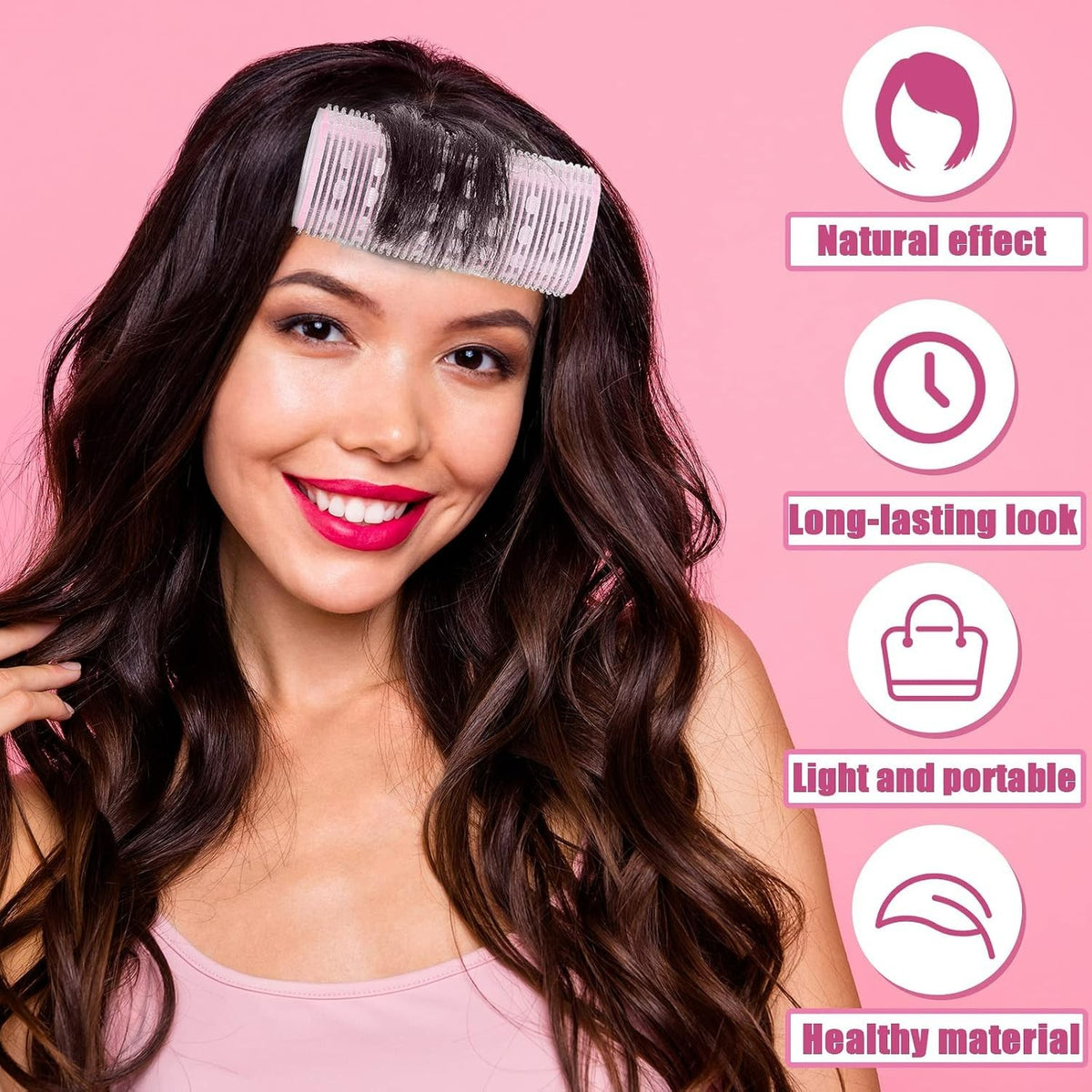Hair Curlers Set with Aluminum Core for Large Bouncy Curls - 4 Pieces