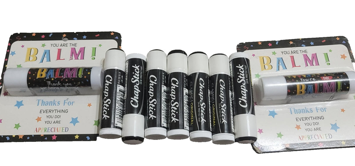 Lip Balm Set - 7 Original & 2 You Are The Balm Lip Balms, 0.15-0.16 oz