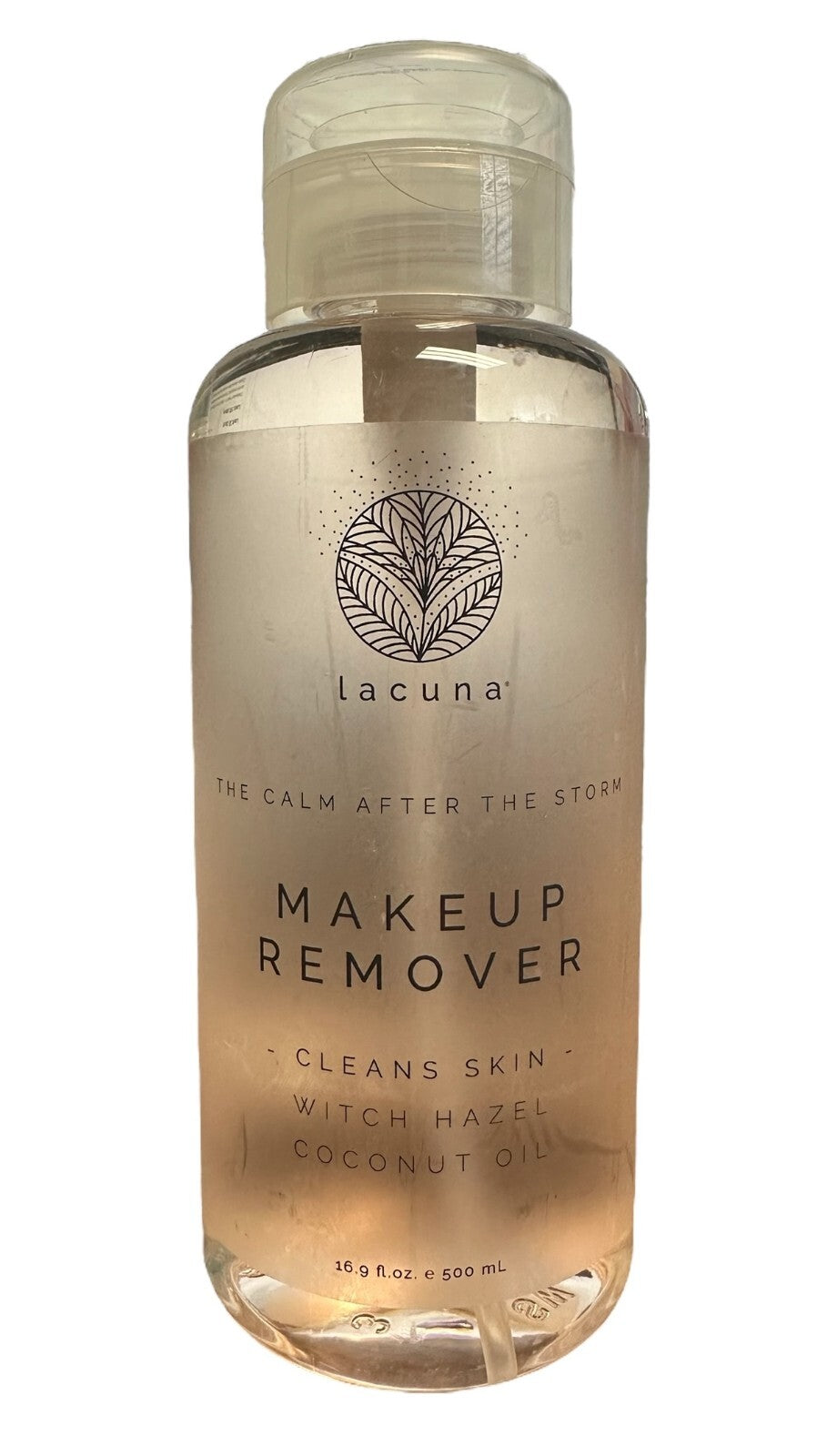 Makeup Remover with Witch Hazel & Coconut Oil - Gentle Skin Cleanser 16.9 fl oz