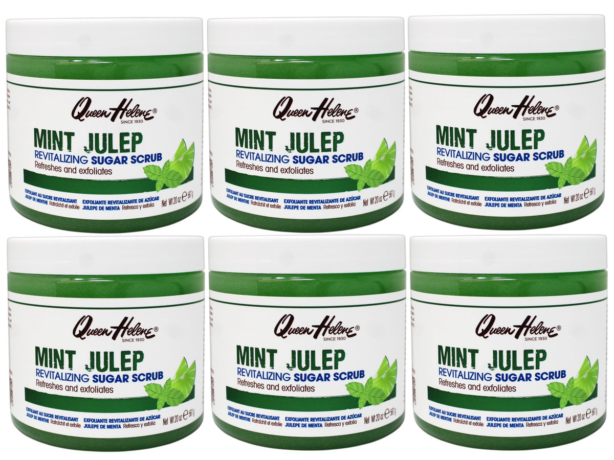 Queen Helene Mint Julep Sugar Scrub, Refreshes and Exfoliates, 20 OZ