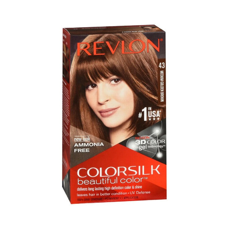 Revlon Hair Color #43 Medium Golden Brown (12-Pack)