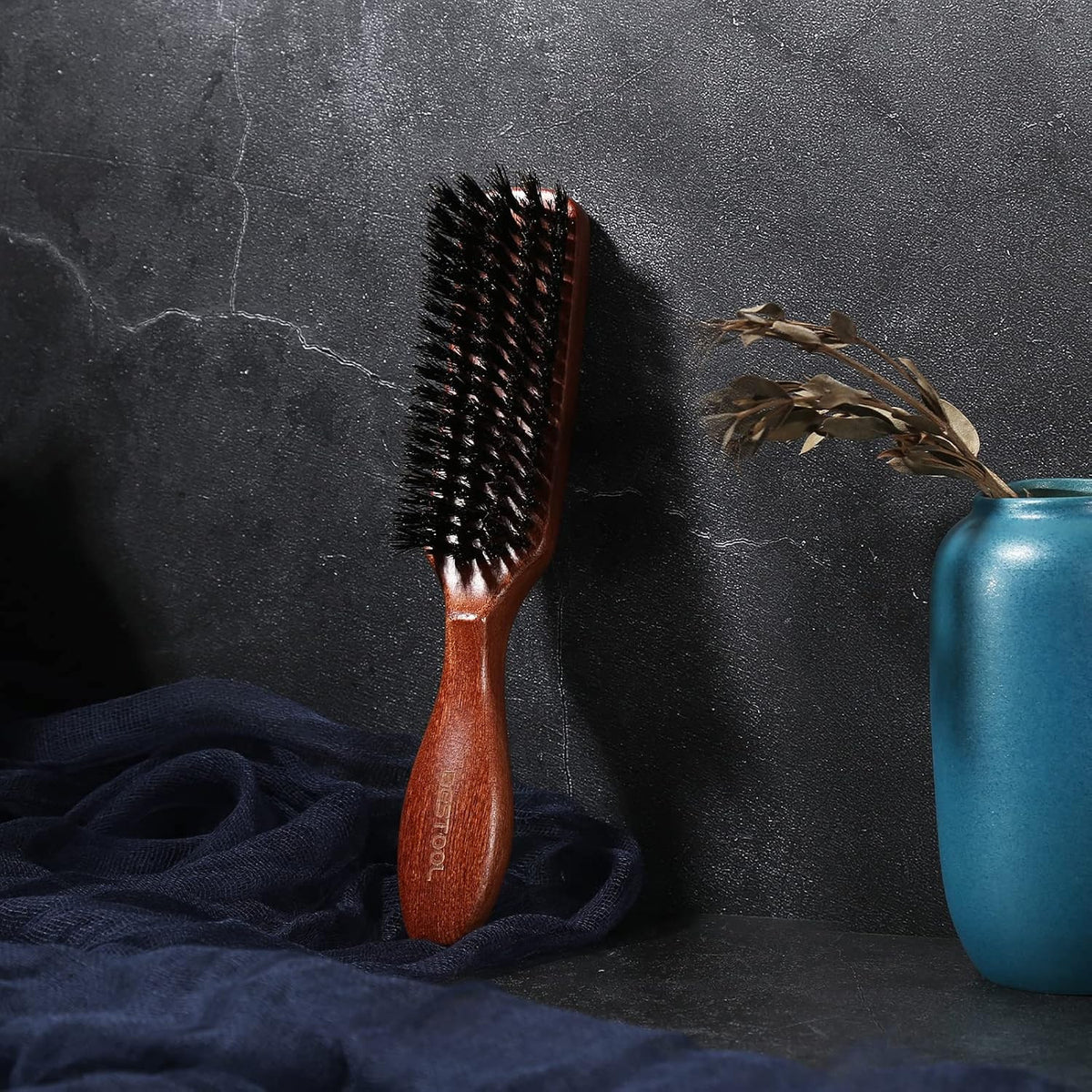 Boar Bristle Hair Brush for Women Men - Detangling & Styling, Scalp Massage