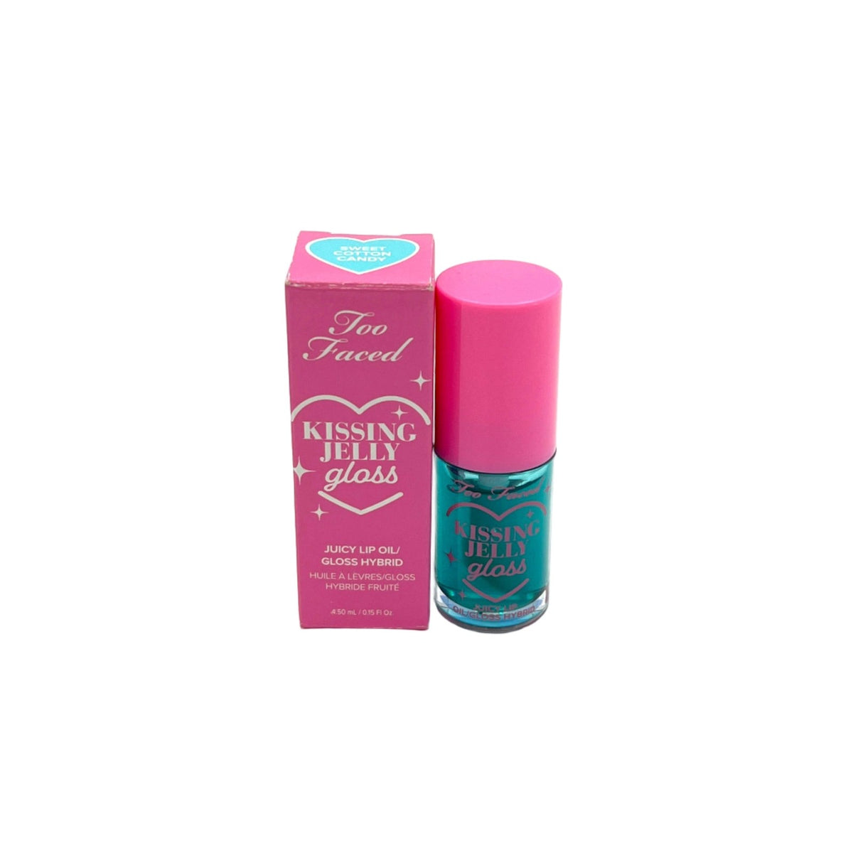 Hydrating Lip Oil Gloss - Sweet Cotton Candy Flavor - Full Size