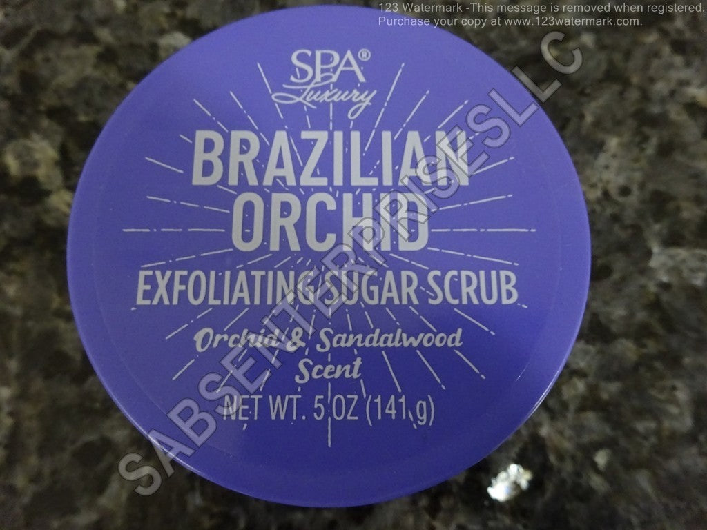10 SPA Luxury BRAZILIAN ORCHID & Sandalwood Exfoliating Sugar Scrub 5