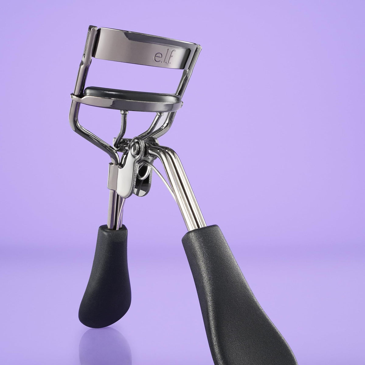 Eyelash Curler Stainless Steel Pro - Ergonomic Elf Pro Eyelash Curler with Replacement Pad