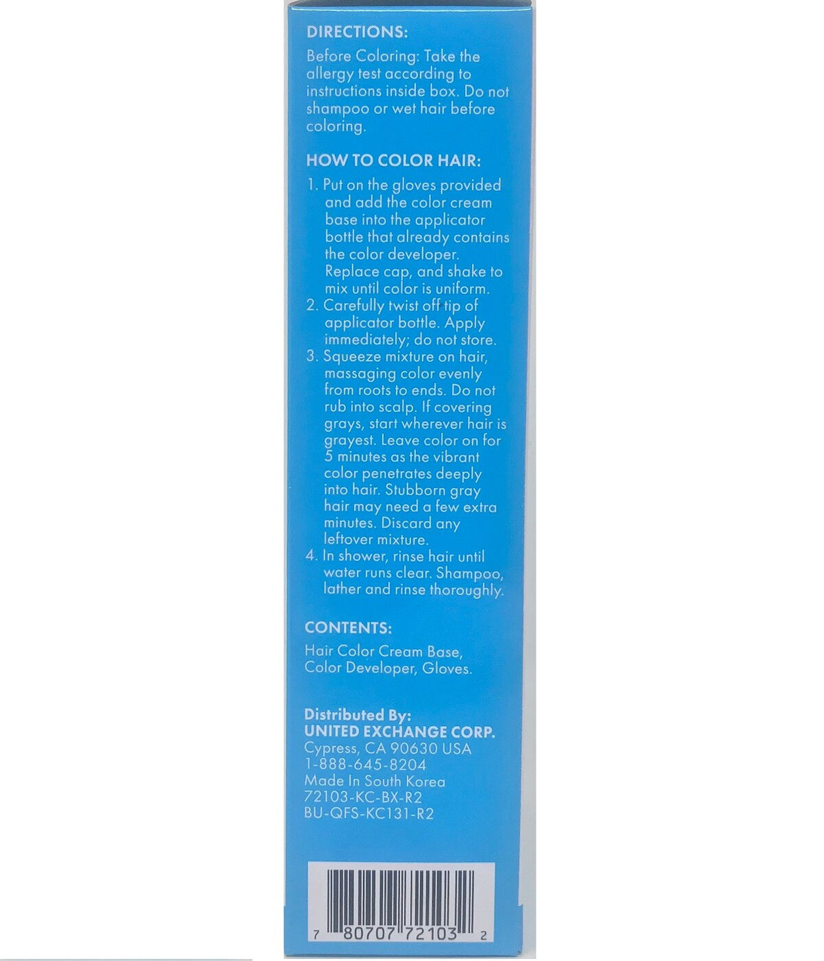 Men's Hair Color Dye Gel - 5 Minute Application - 3 Pack