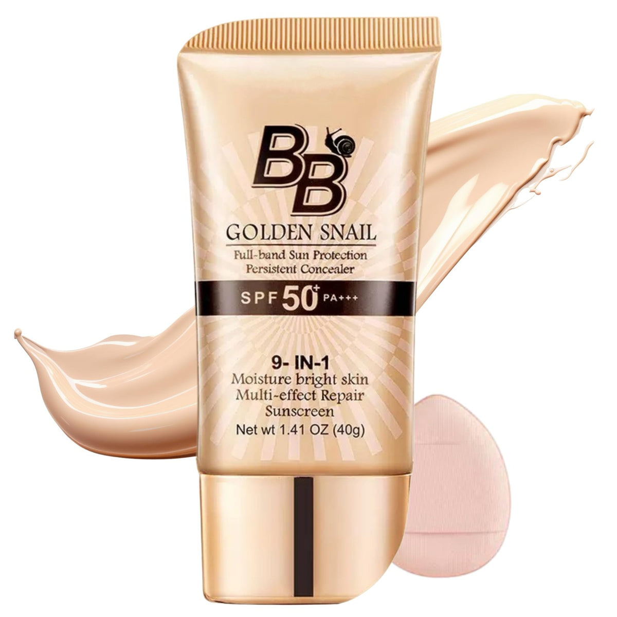 BB Cream Tinted Moisturizer SPF 50 - 9 in 1 UV Protection & Skin Care, 1 Ounce