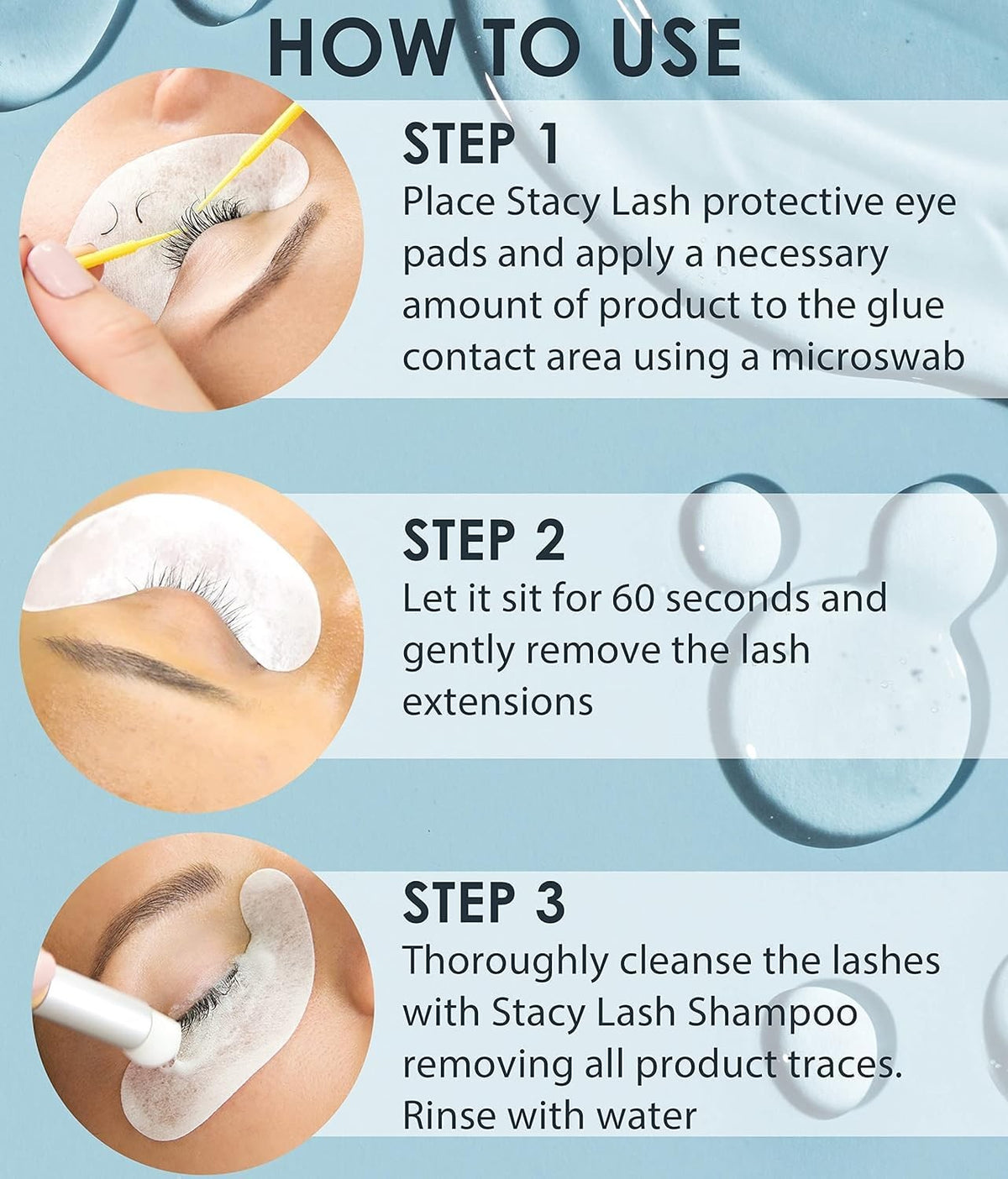 Eyelash Extension Gel Remover 0.51 fl oz Fast Dissolving Lash Glue Remover