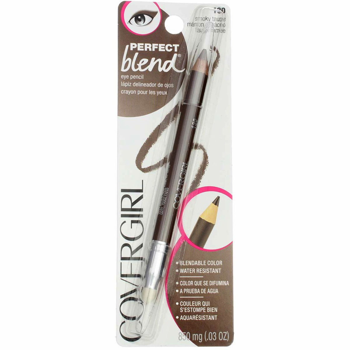 CoverGirl Perfect Blend Eyeliner Smoky Taupe 130 - Water Resistant 4 Pack