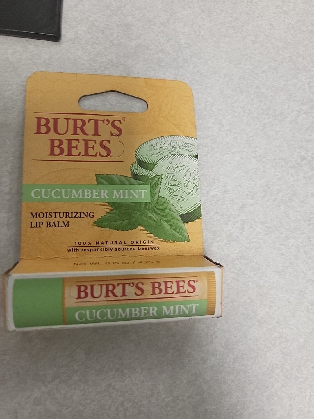 Moisturizing Mint & Cucumber Lip Balm - Hydrating Natural Lip Care