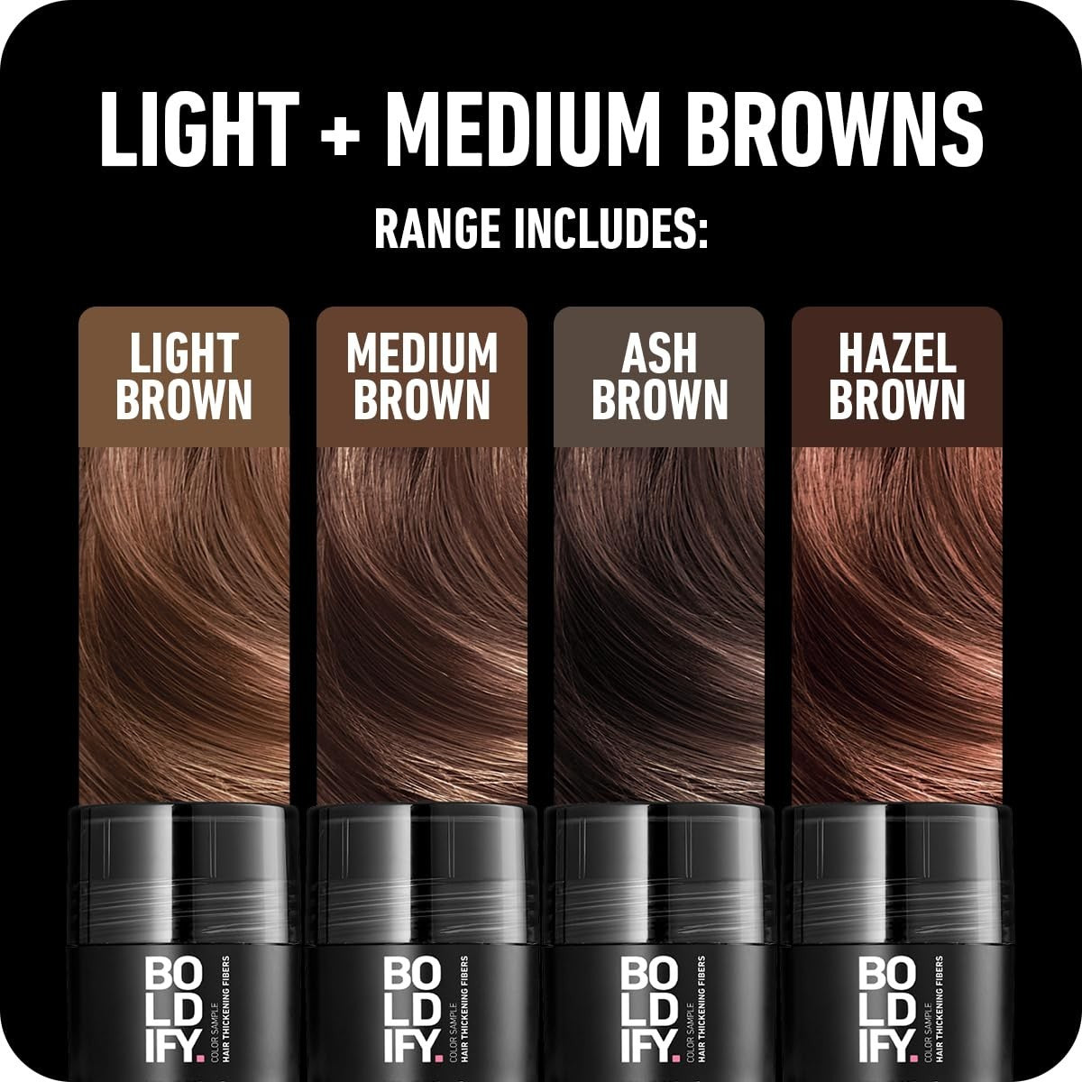 Color Sample Kit of Hair Fibers - 5g for a Natural, Fuller Appearance