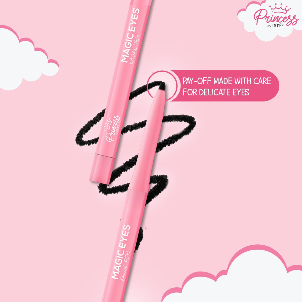 Gentle Eye Makeup Pencil for Sensitive Eyes - Natural & Nourishing Kajal Pen