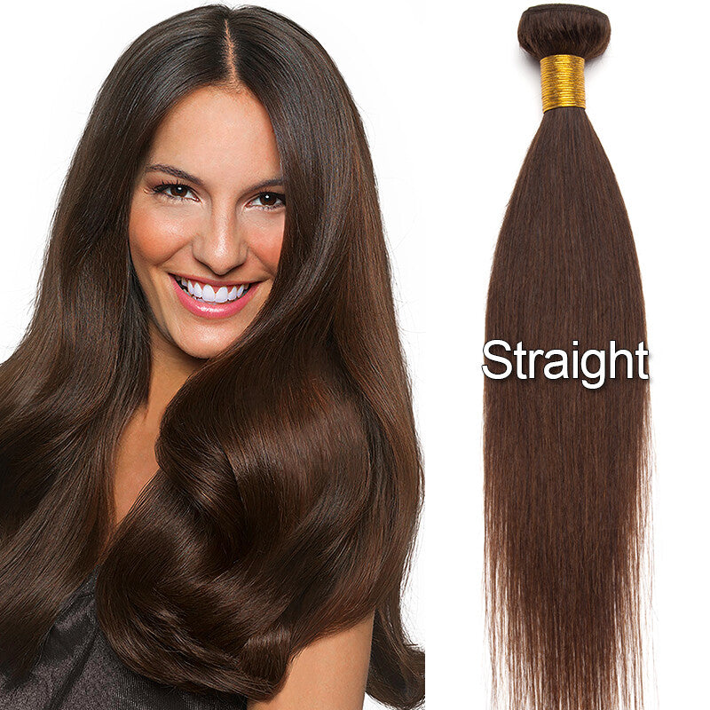 Virgin Human Hair Extensions Bundles - Straight Wavy Weave & Weft Options