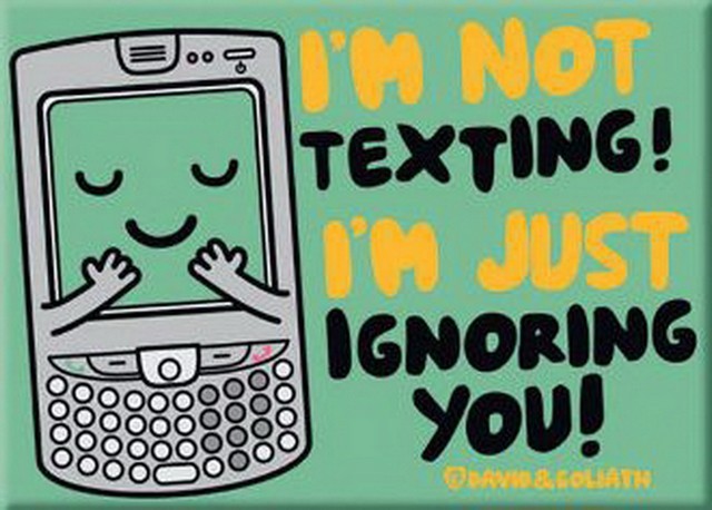 Personalized Pocket Mirror - Not Texting Just Ignoring You 2008