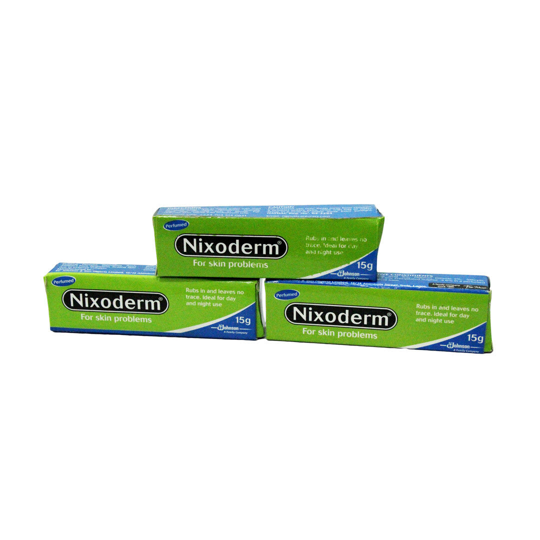 Nixoderm Cream for Skin Problems Eczema Ringworm Pimples Acne Pack of 3