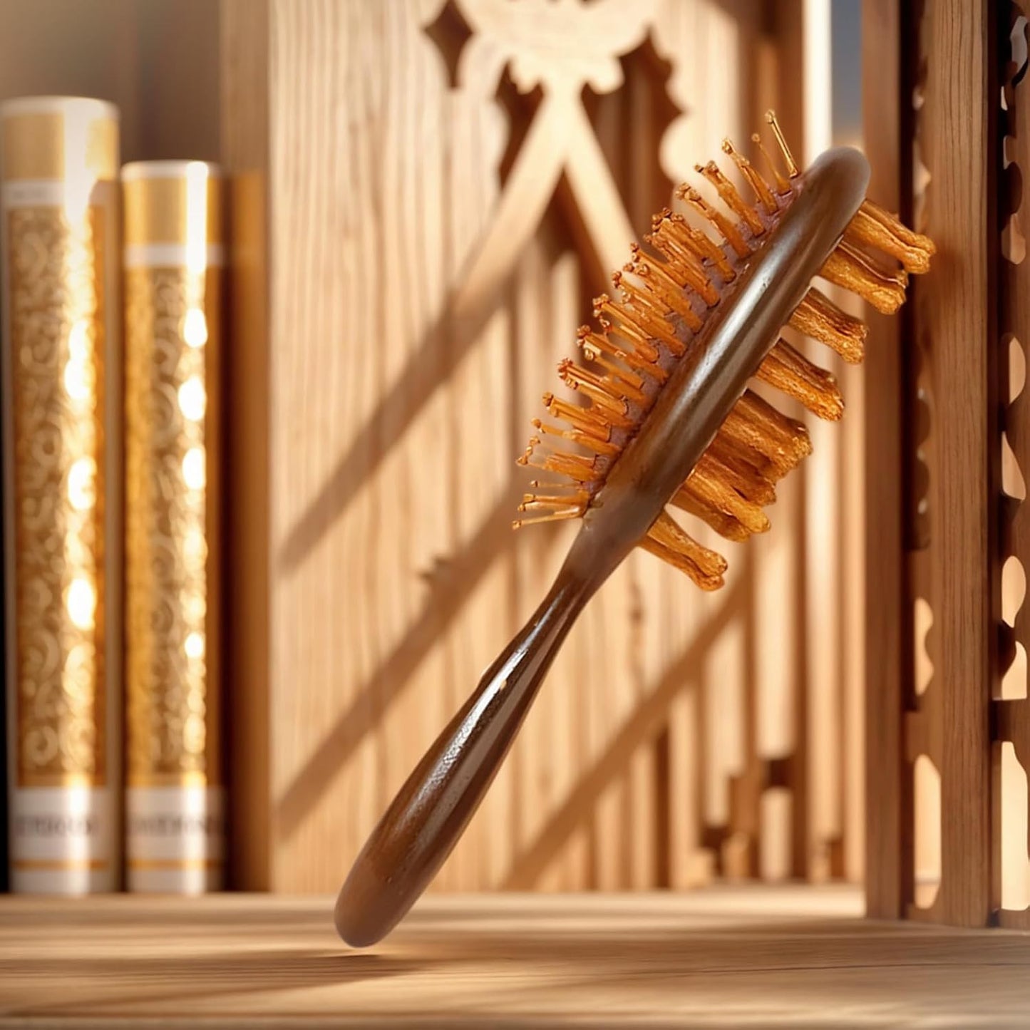 Sandalwood Dreadlock Brush & Wide Tooth Comb for Hair Styling - Unisex