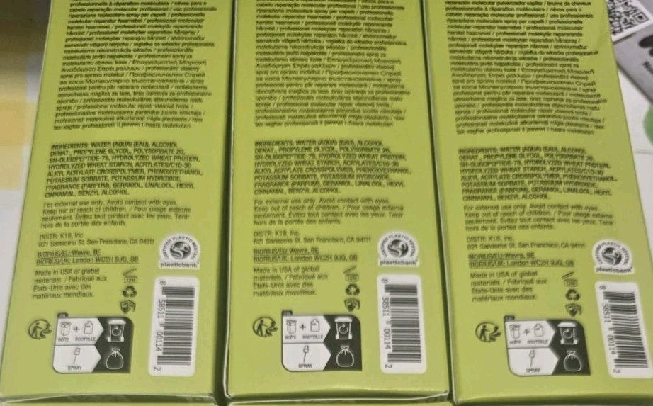 K18 Molecular Repair Hair Mist 5 fl oz - Pack of 3 Professional Leave-In Treatment