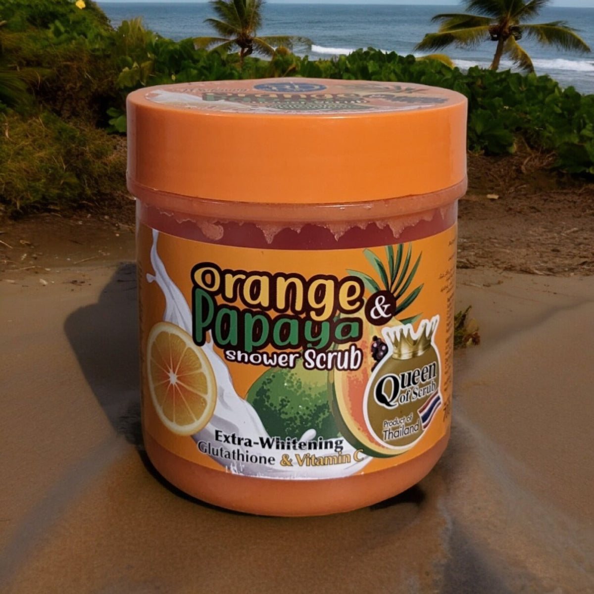 R & D Care Orange Papaya Glutathione Vitamin C Salt Scrub 700g