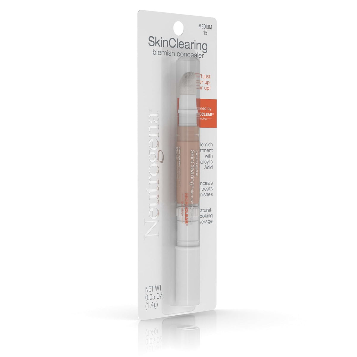 Neutrogena SkinClearing Blemish Concealer Face Makeup Medium 15 0.05 Oz