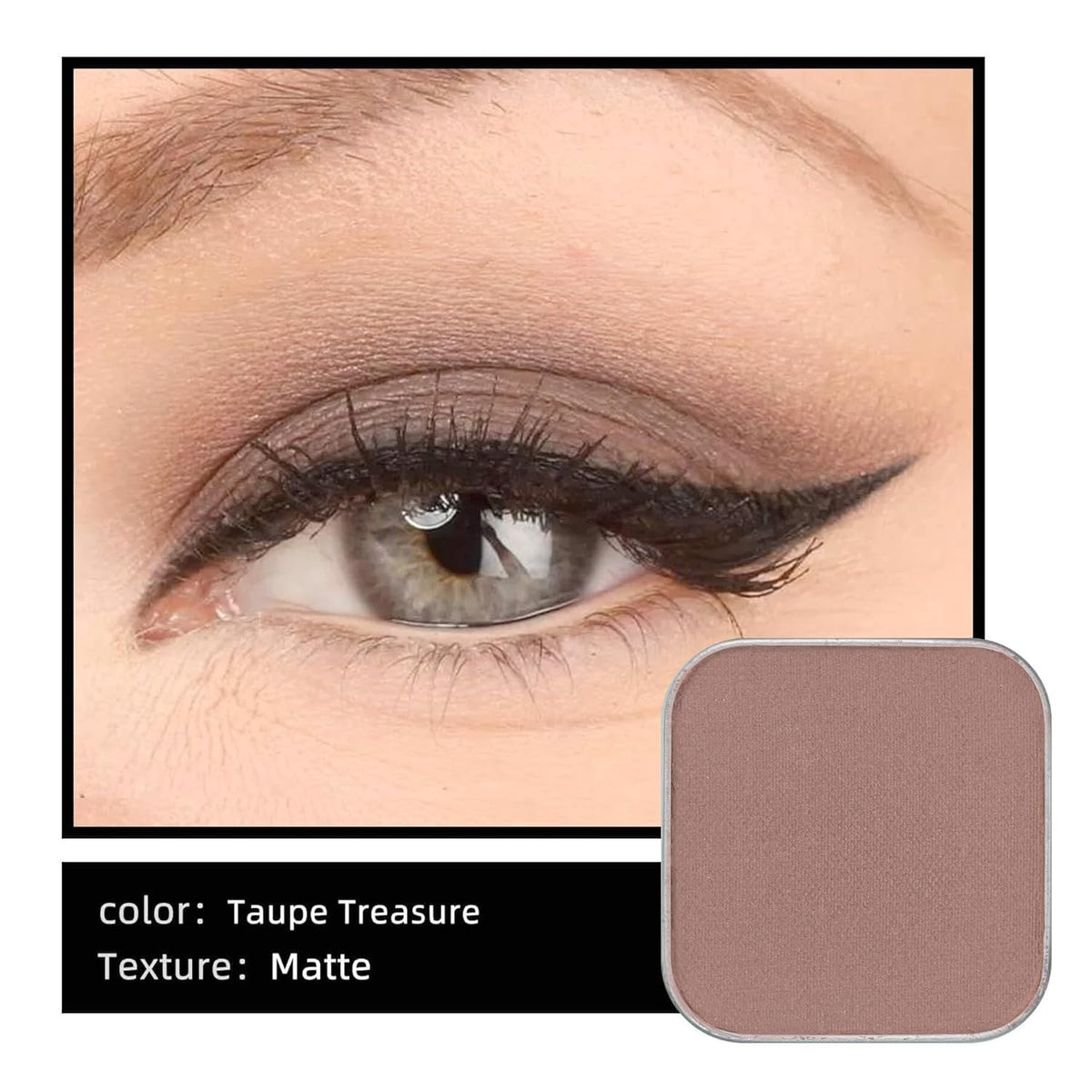 Nude Taupe Matte Eyeshadow Single Refill - Highly Pigmented & Blendable