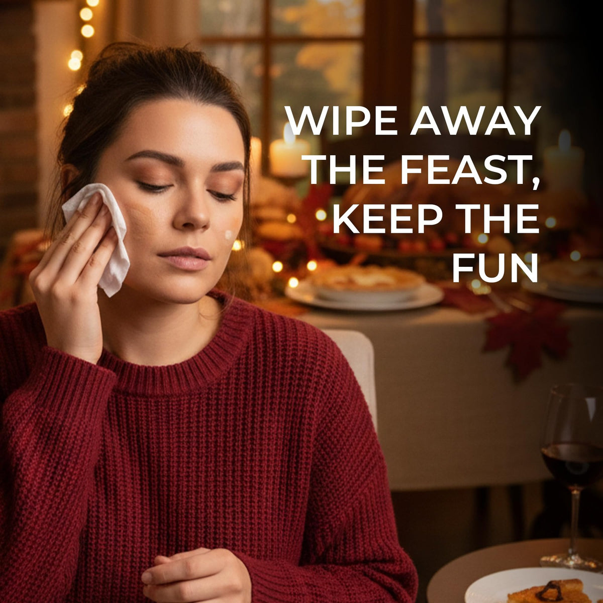 Makeup Remover Wipes Alcohol-Free Facial Cleansing Cloths with Vitamin E