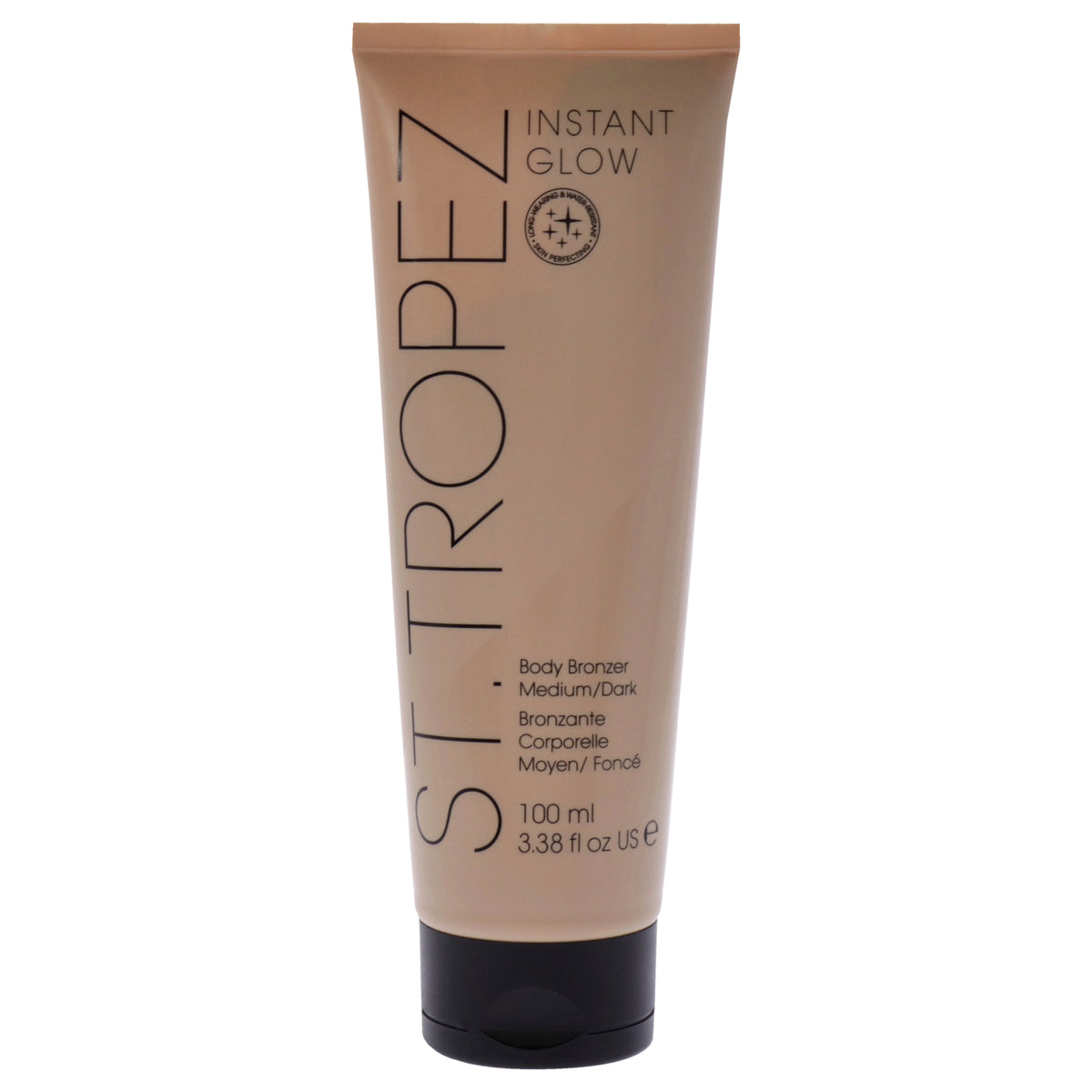Unisex Instant Glow Body Bronzer - Medium, Water-Resistant, 3.38 oz