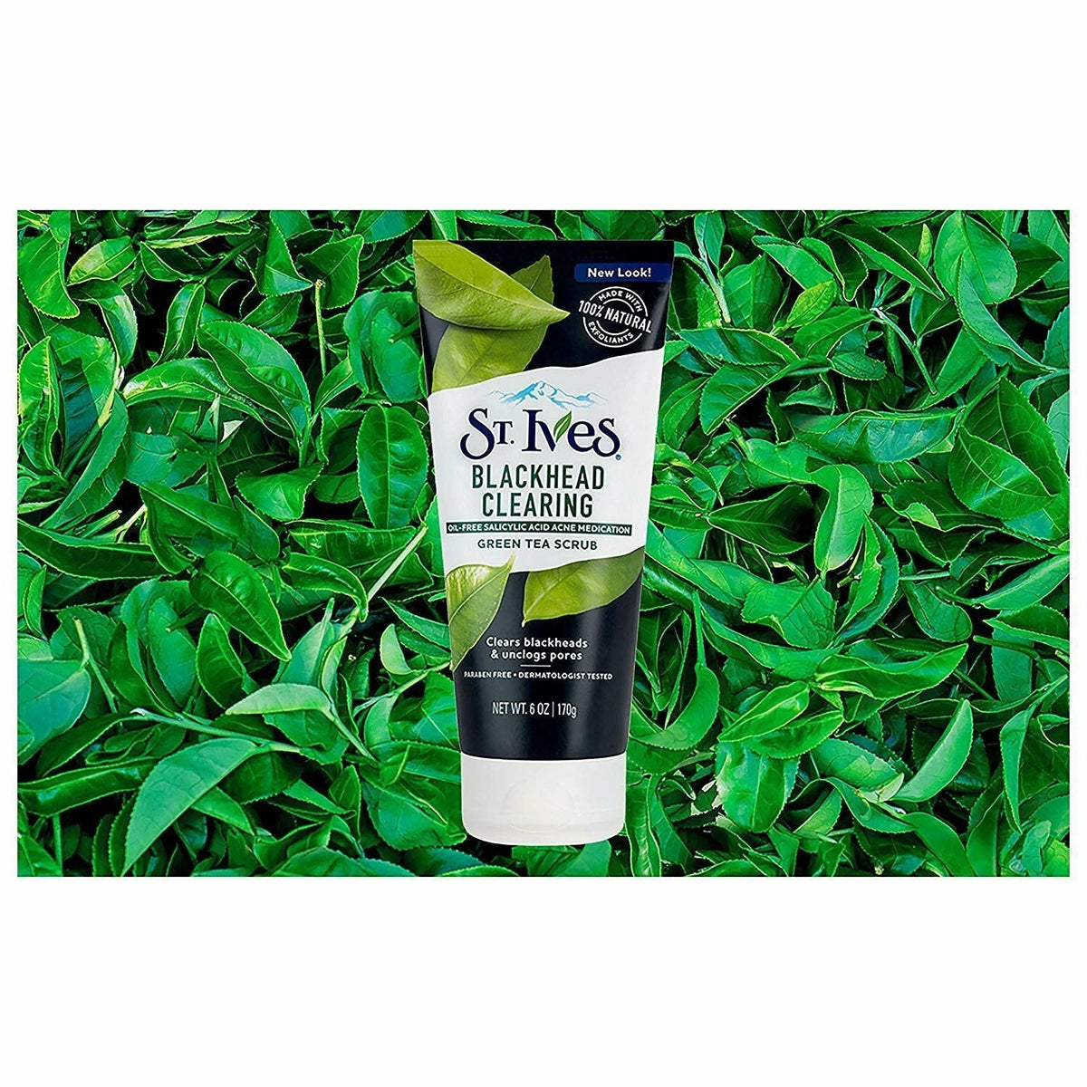 St. Ives Blackhead Clearing Green Tea Facial Scrub Natural Exfoliants