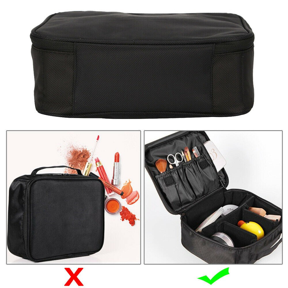 Large Waterproof Makeup Bag Organizer Portable Cosmetic Case