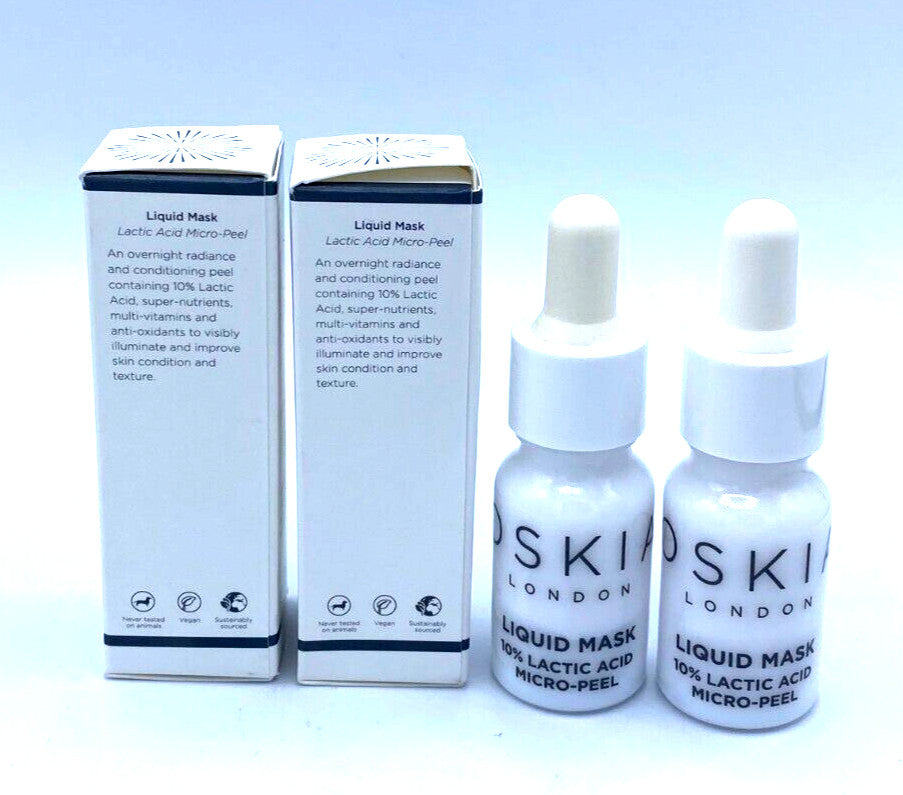 Liquid Face Mask with Lactic Acid Micro Peel - 7ml x 2
