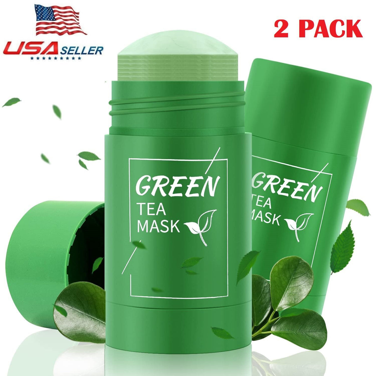 Green Tea Clay Cleansing Stick - 4pcs Facial Mask Set