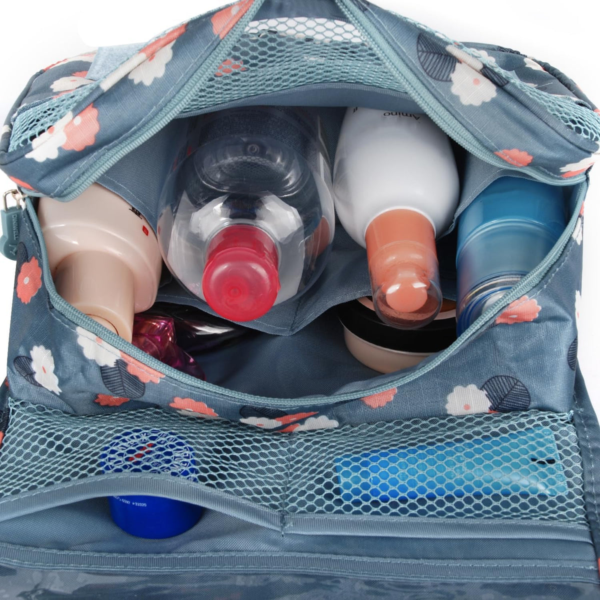 Travel Toiletry Bag for Women - Hanging Waterproof Organizer for Cosmetics & Essentials