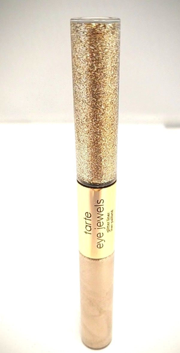 Glitter Eyeliner Set with Eye Jewels - White Gold & Silver, 0.14 oz Each