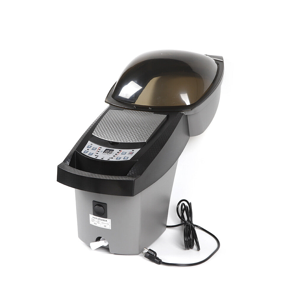 Professional Hair Steamer with Rolling Stand & 7 Color LED Light - Salon Spa Equipment
