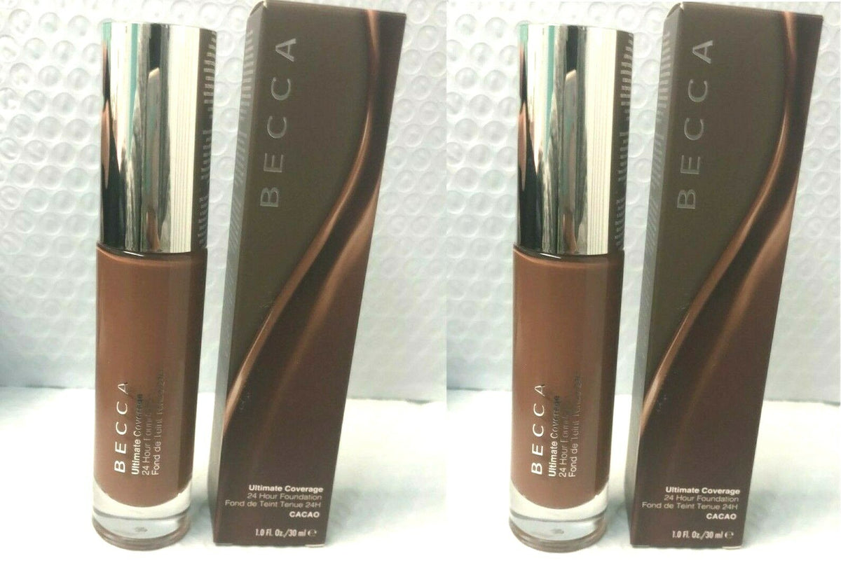 Becca Ultimate Coverage 24-Hour Foundation Cacao 1 oz Set - Long-Lasting Makeup