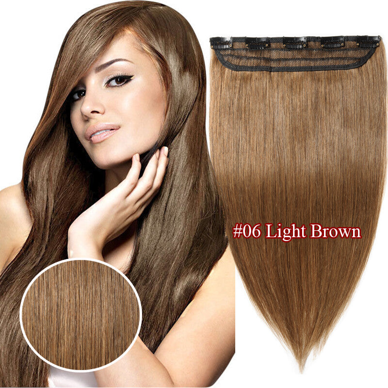 Invisible Wavy Clip-In Hair Extensions - Remy Human Hair, Half Head