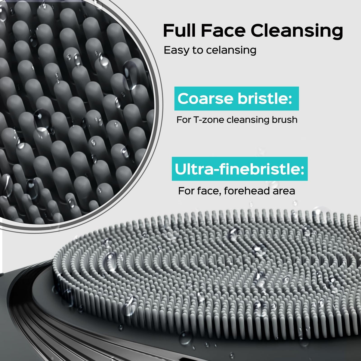 Facial Cleansing Brush with 5 Modes, Deep Pore Cleaner & Travel Size