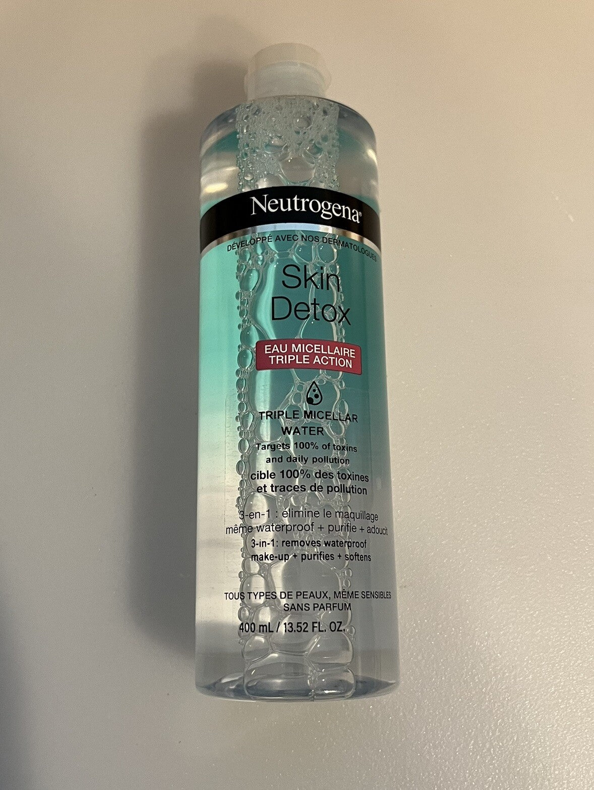 Neutrogena Skin Detox Triple Micellar Water 400ml - Gentle Cleansing