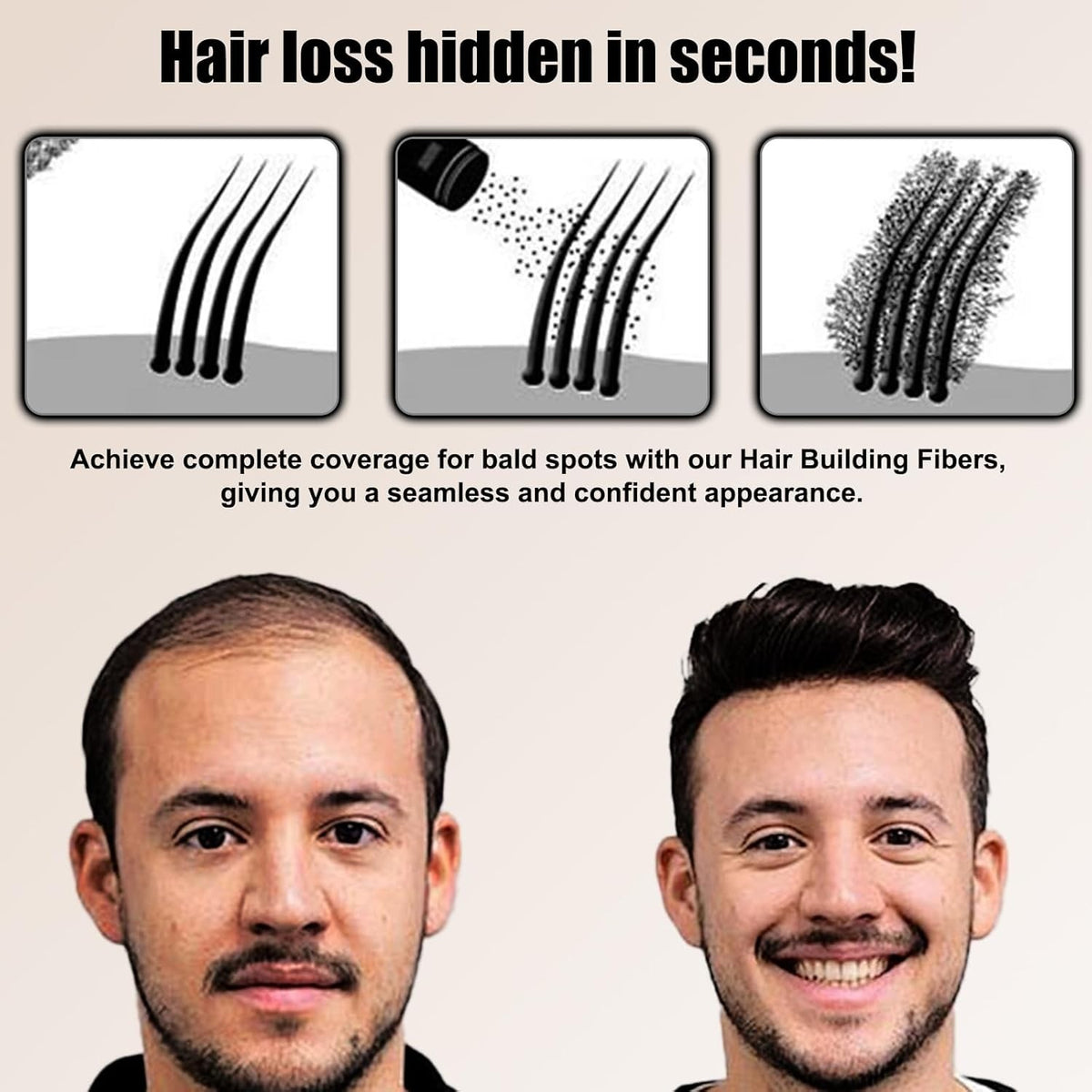 Hair Thickening Fibers for Thinning Hair - Men & Women