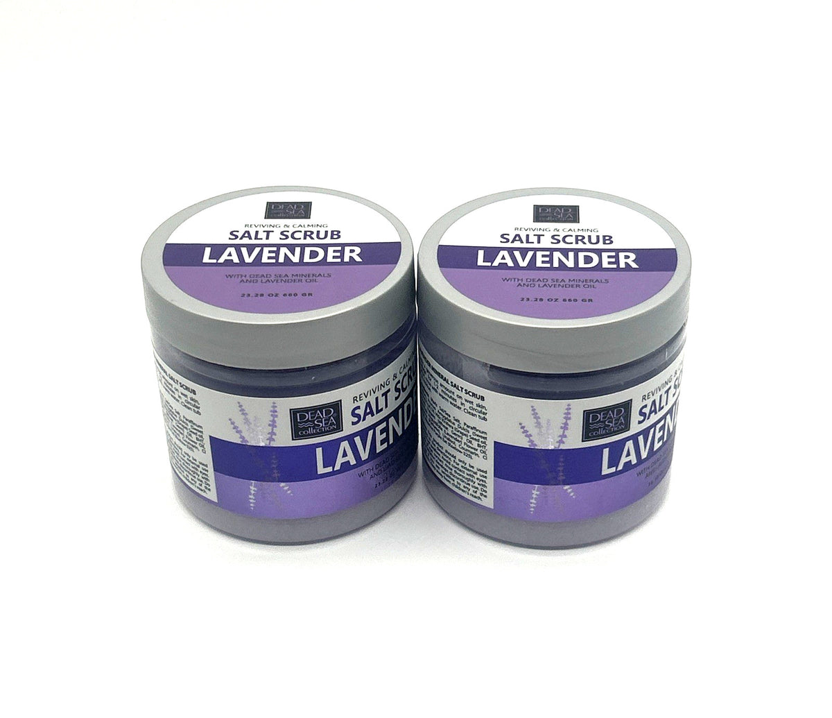 Dead Sea Collection Lavender Exfoliating Mineral Salt Scrub, 2-Pack