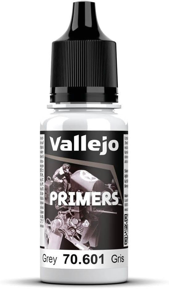Grey Primer for Figures & Models - Fast Drying & Water Resistant 18ml
