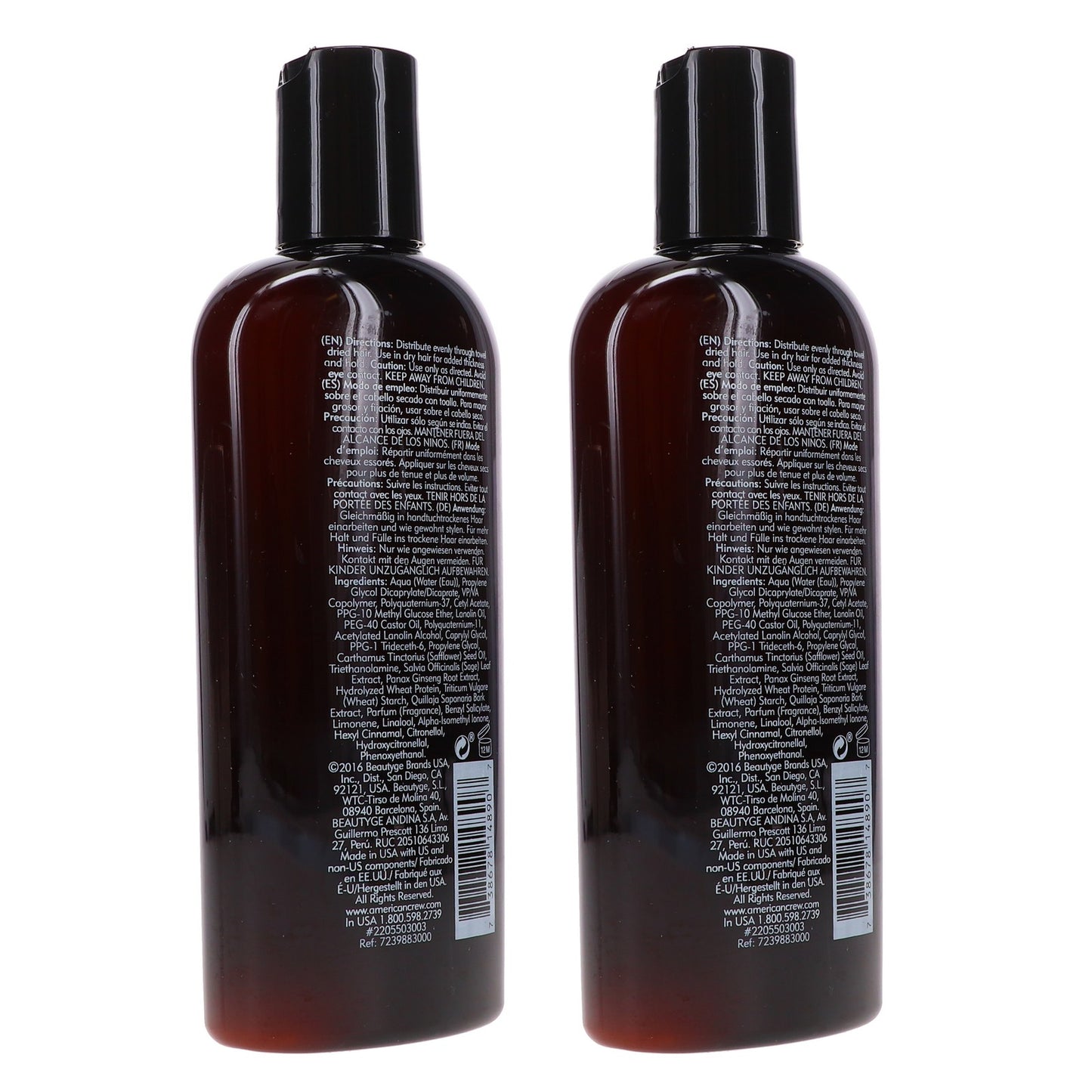 American Crew Light Hold Texture Lotion - 8.4 oz Pack of 2 for Men
