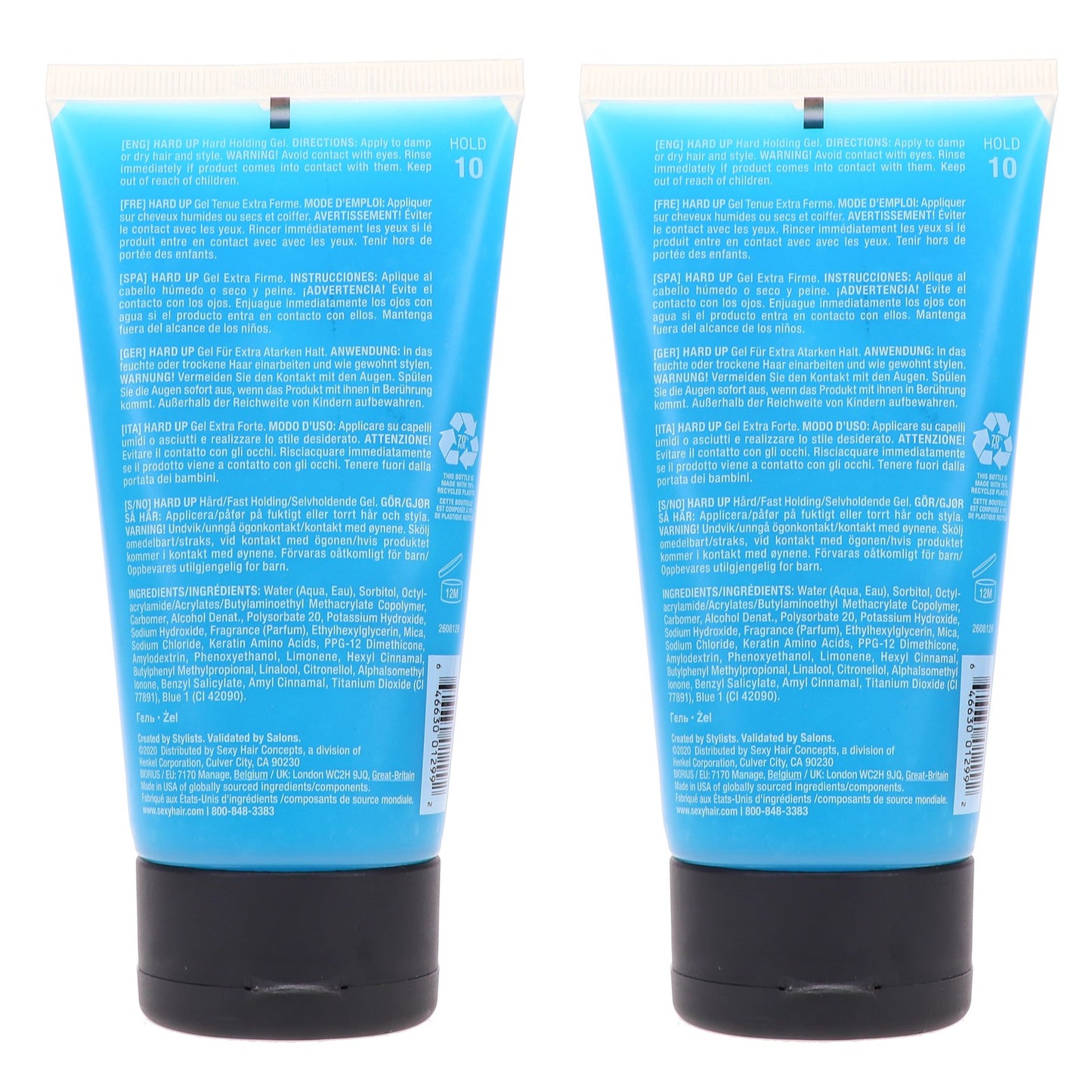 Hard Holding Hair Gel 5.1 oz - Strong Fix & Shine for Styling