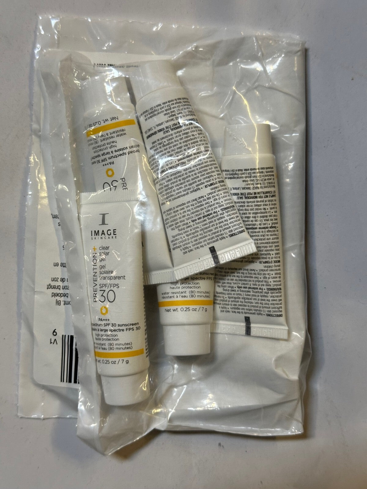SPF 30 Clear Solar Gel Sunscreen - Prevention+ 0.25oz 5-Pack
